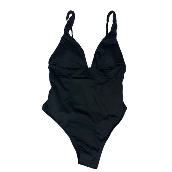 Andie Swim The Sardinia Black Minimalist Resort One Piece NWT Medium - Picture 3 of 7